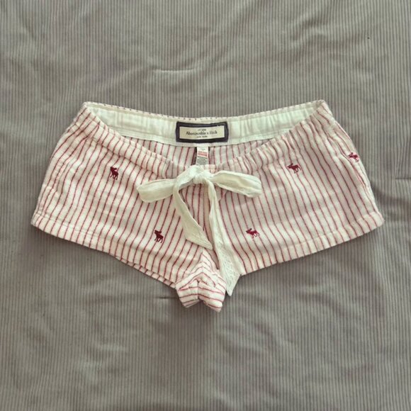Y2K Abercrombie & Fitch Moose Pajama Shorts - Picture 1 of 2